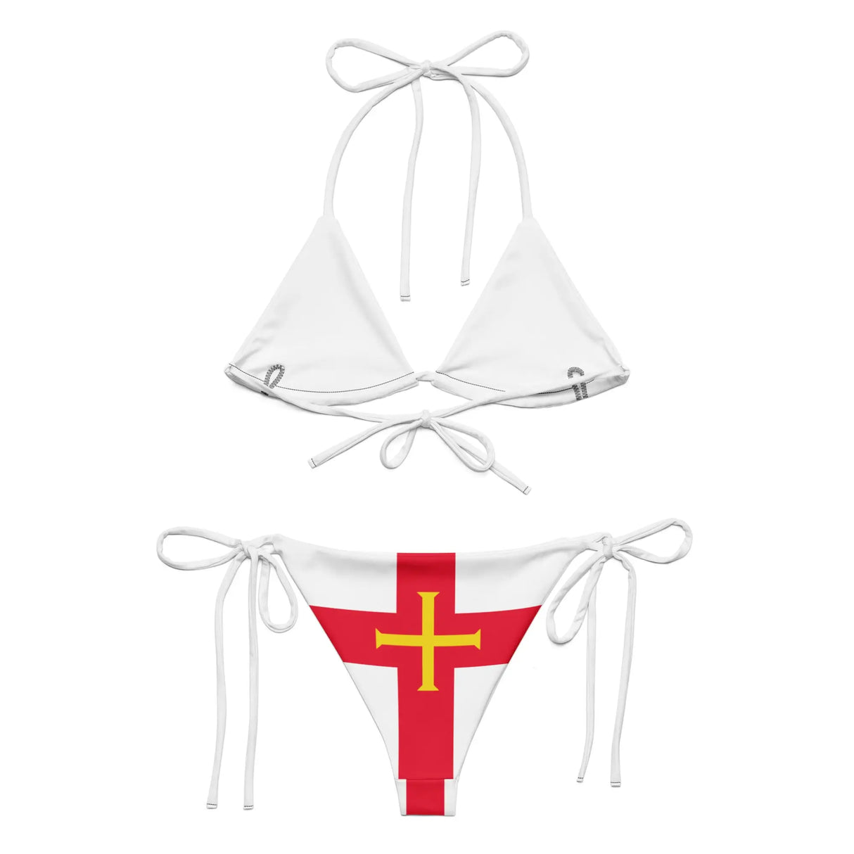 Bikini femme guernesey cordon recyclé orné uv