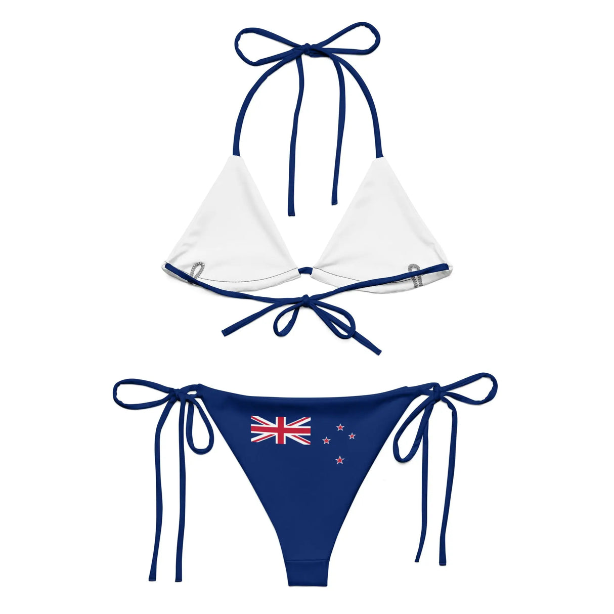 Bikini femme nouvelle-zélande à cordon impression all over