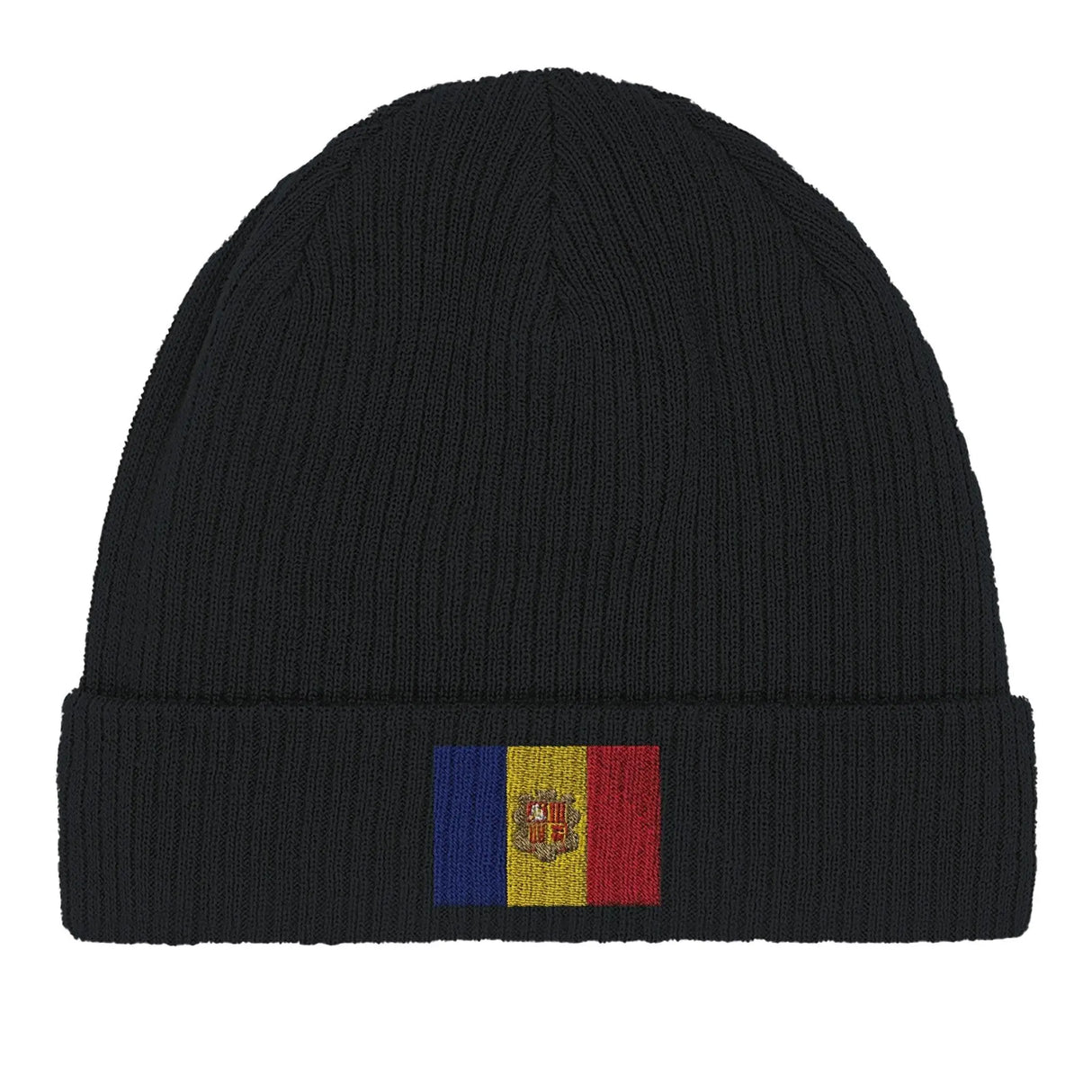 Bonnet coton drapeau d’andorre broderie pour adultes