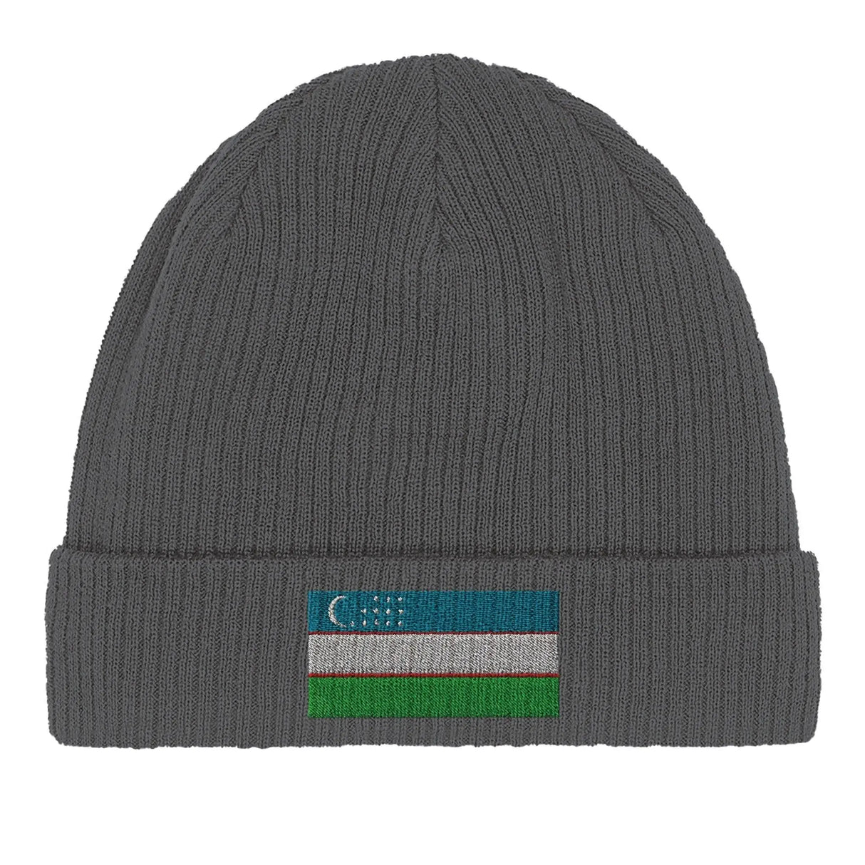 Bonnet coton drapeau ouzbékistan broderie respirant