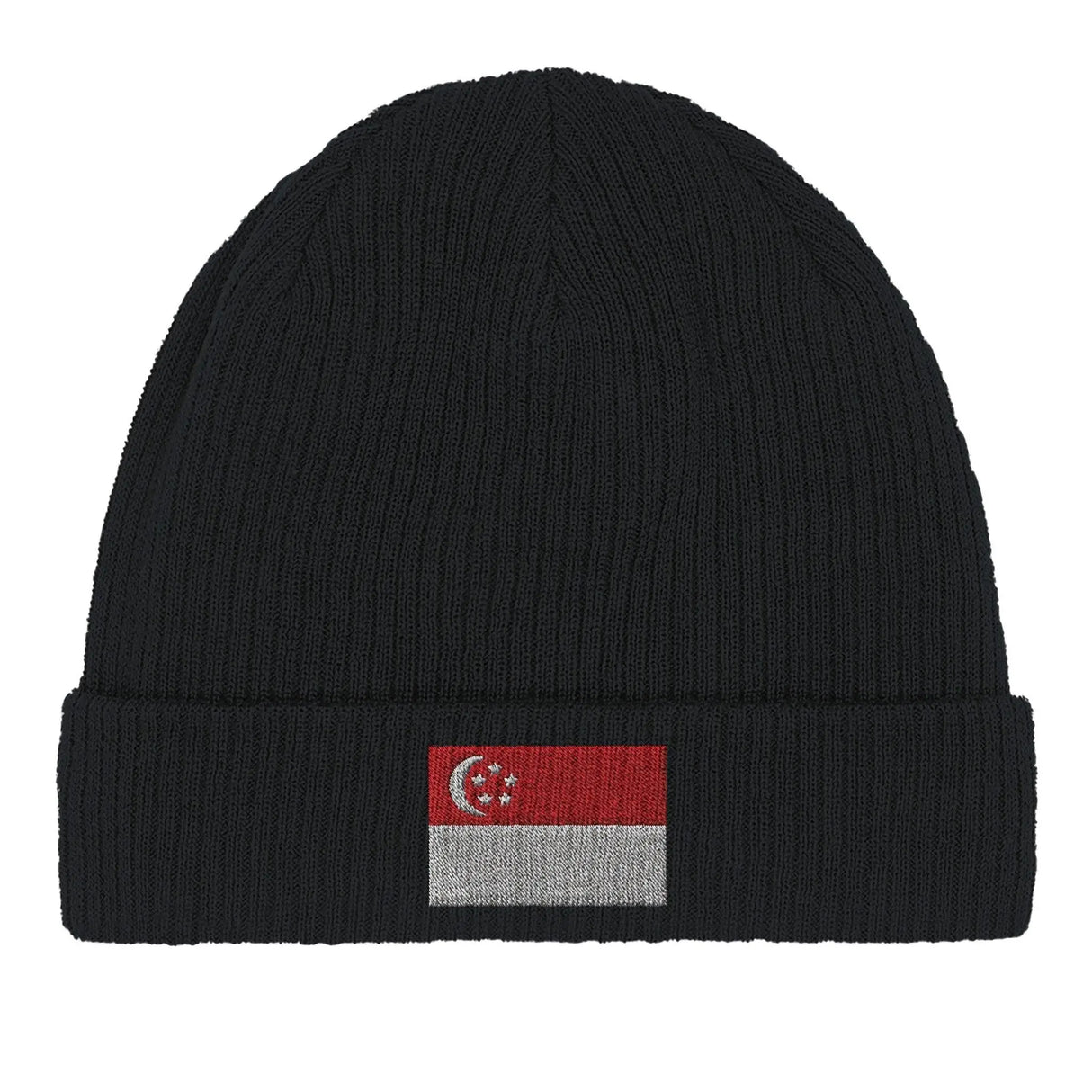 Bonnet coton drapeau singapour broderie respirabilité