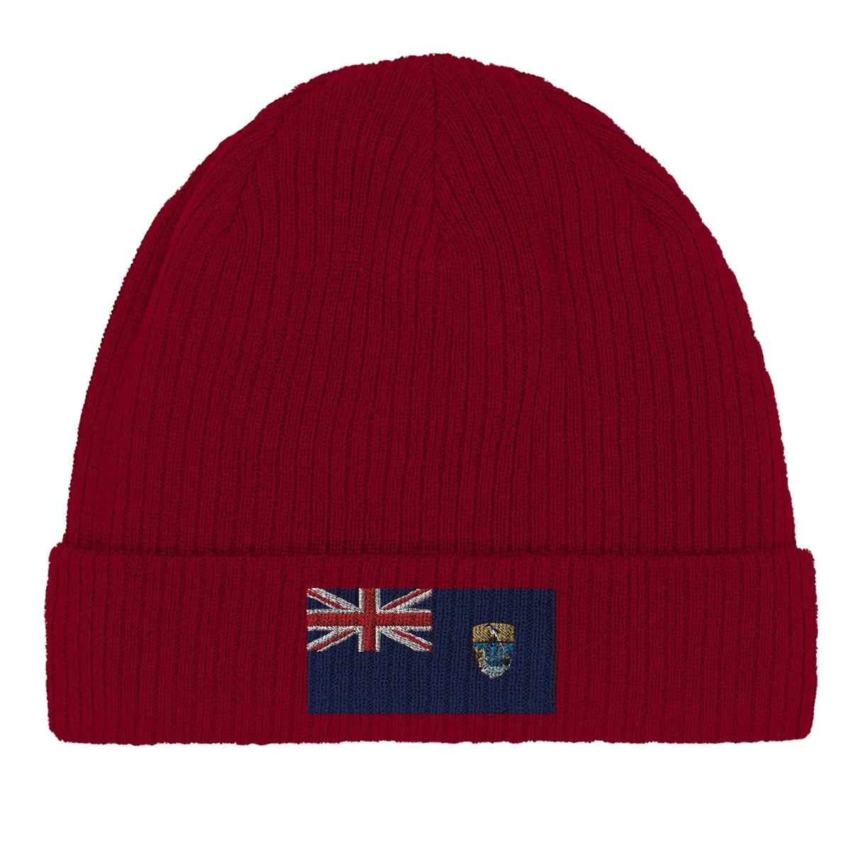 Bonnet coton drapeau tristan da cunha broderie confortable
