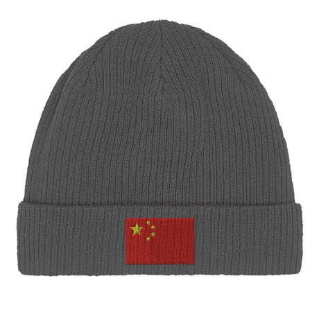 Bonnet coton naturel chine broderie respirabilité optimale