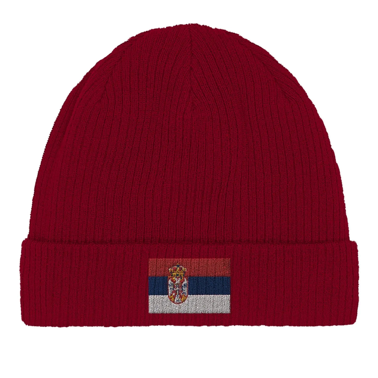 Bonnet coton serbie broderie drapeau respirabilité optimale
