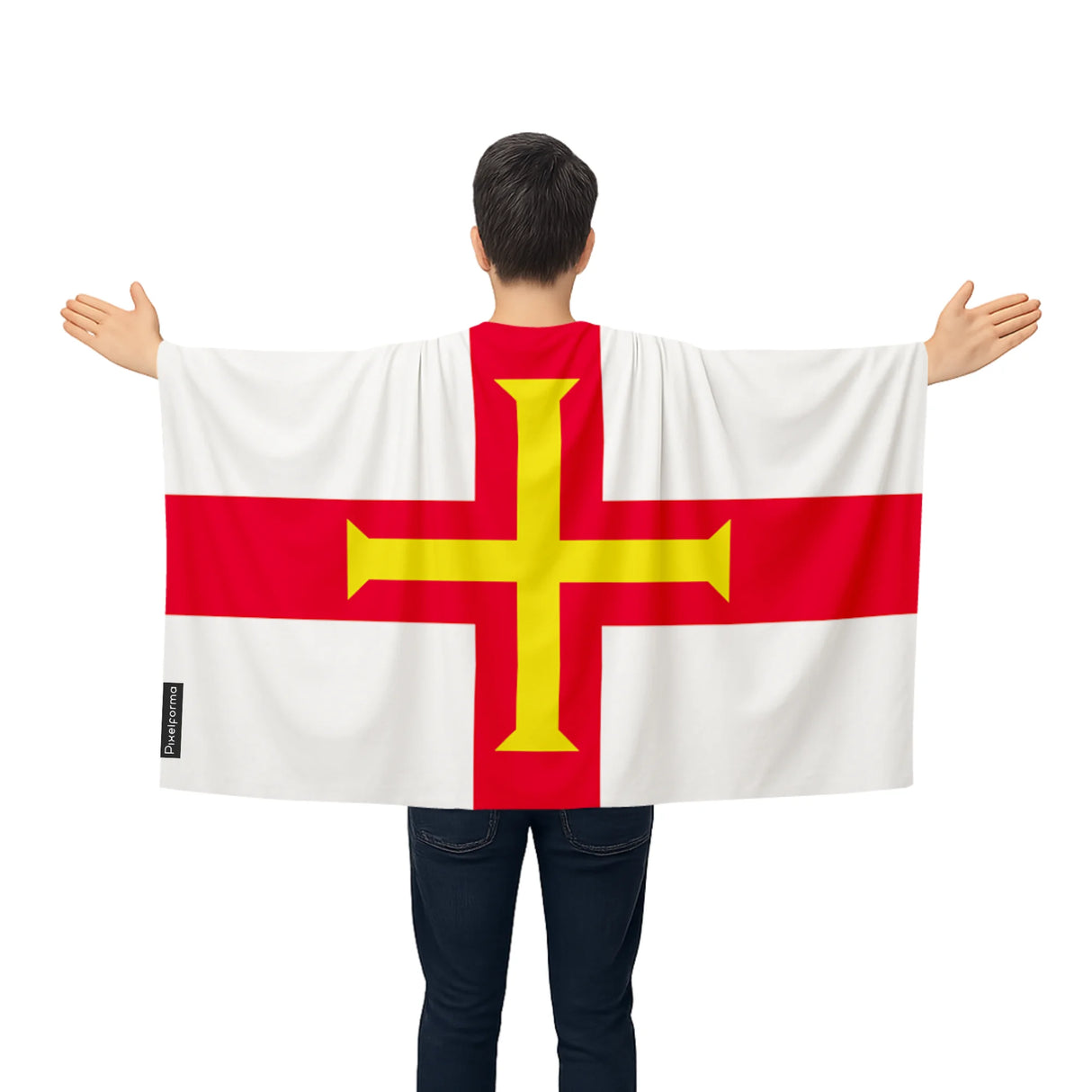 Cape drapeau guernesey polyester léger à enfiler