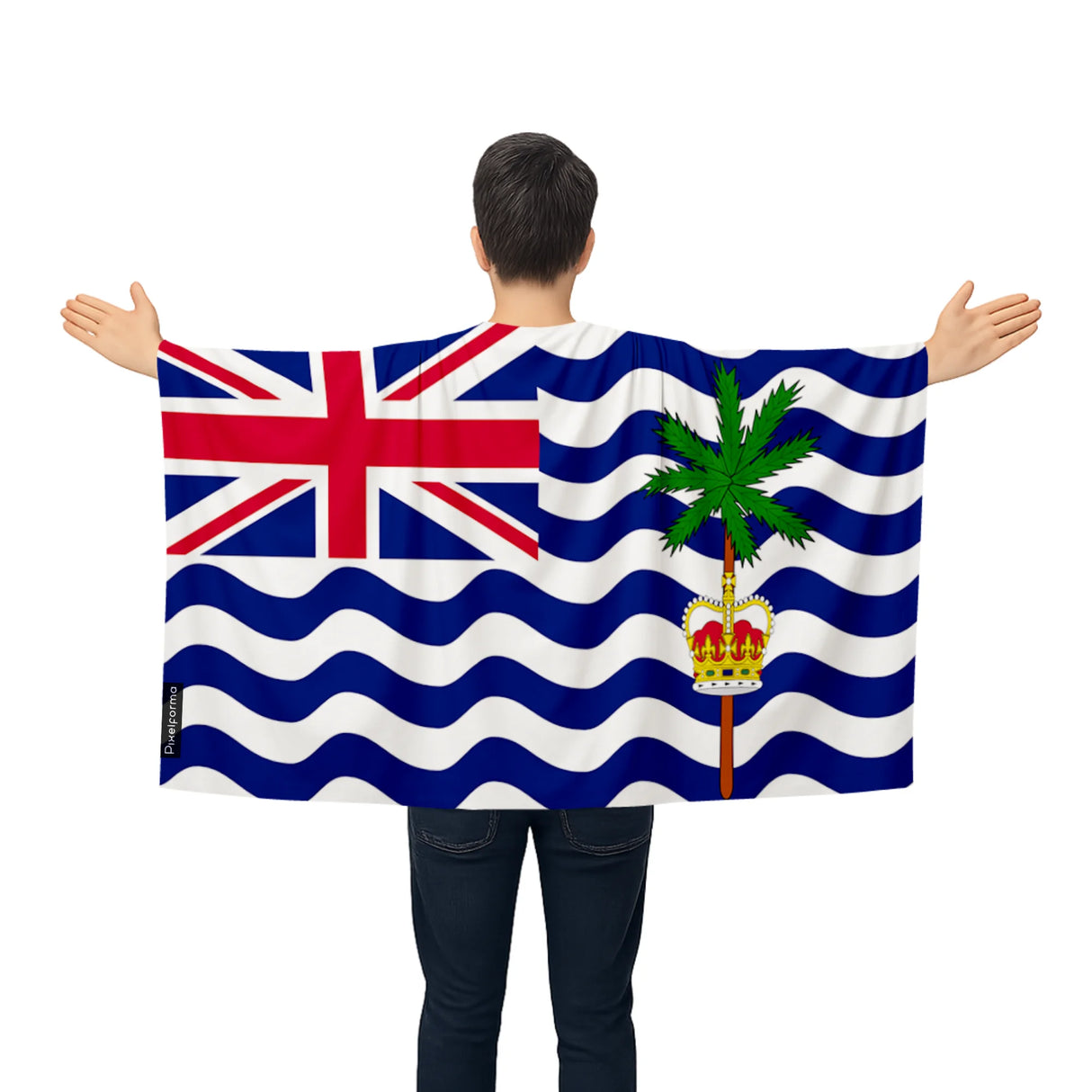 Cape drapeau territoire britannique polyester pour événements