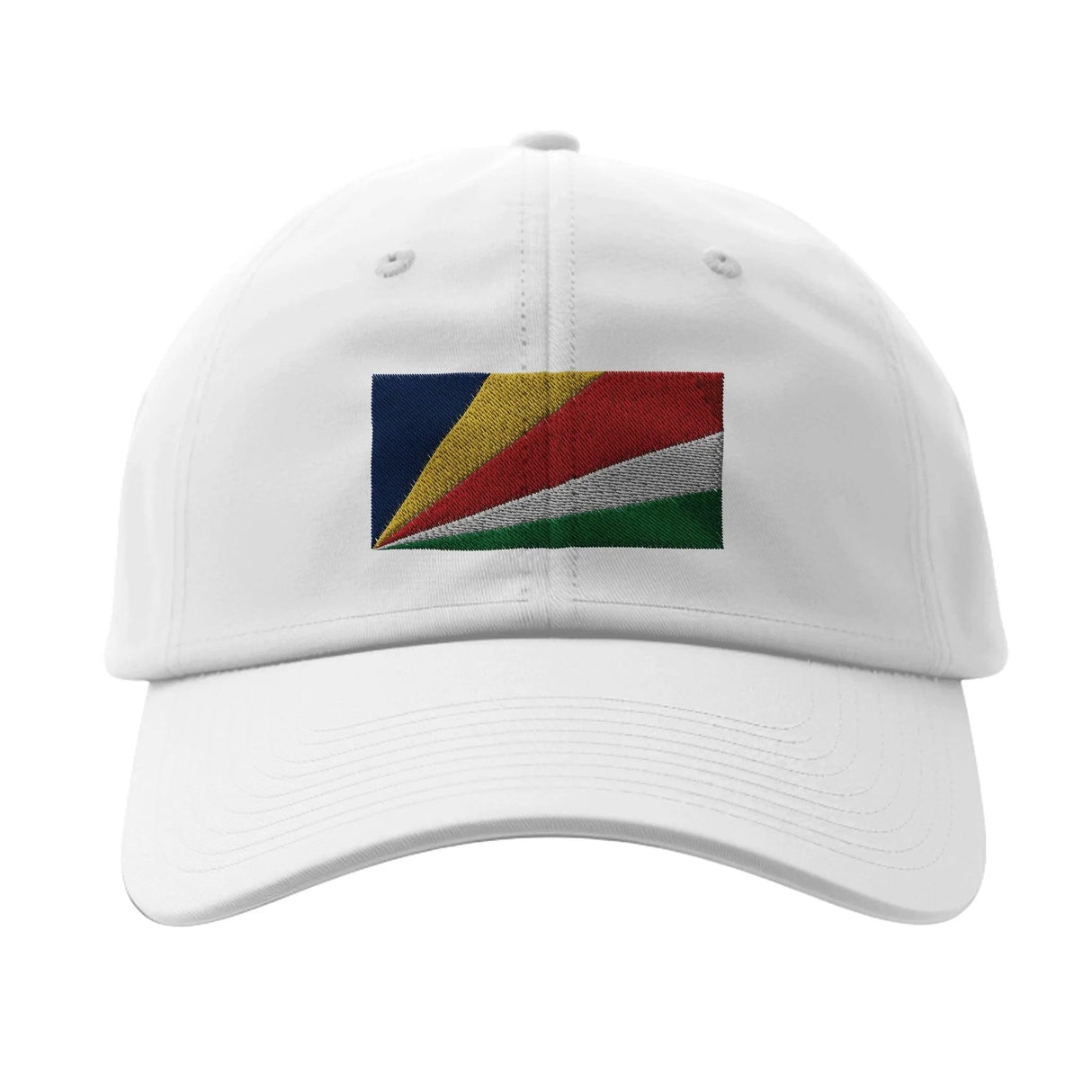 Casquette coton seychelles brodée aux couleurs seychelloises