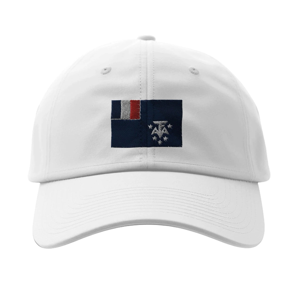 Casquette drapeau antarctique française coton brodée