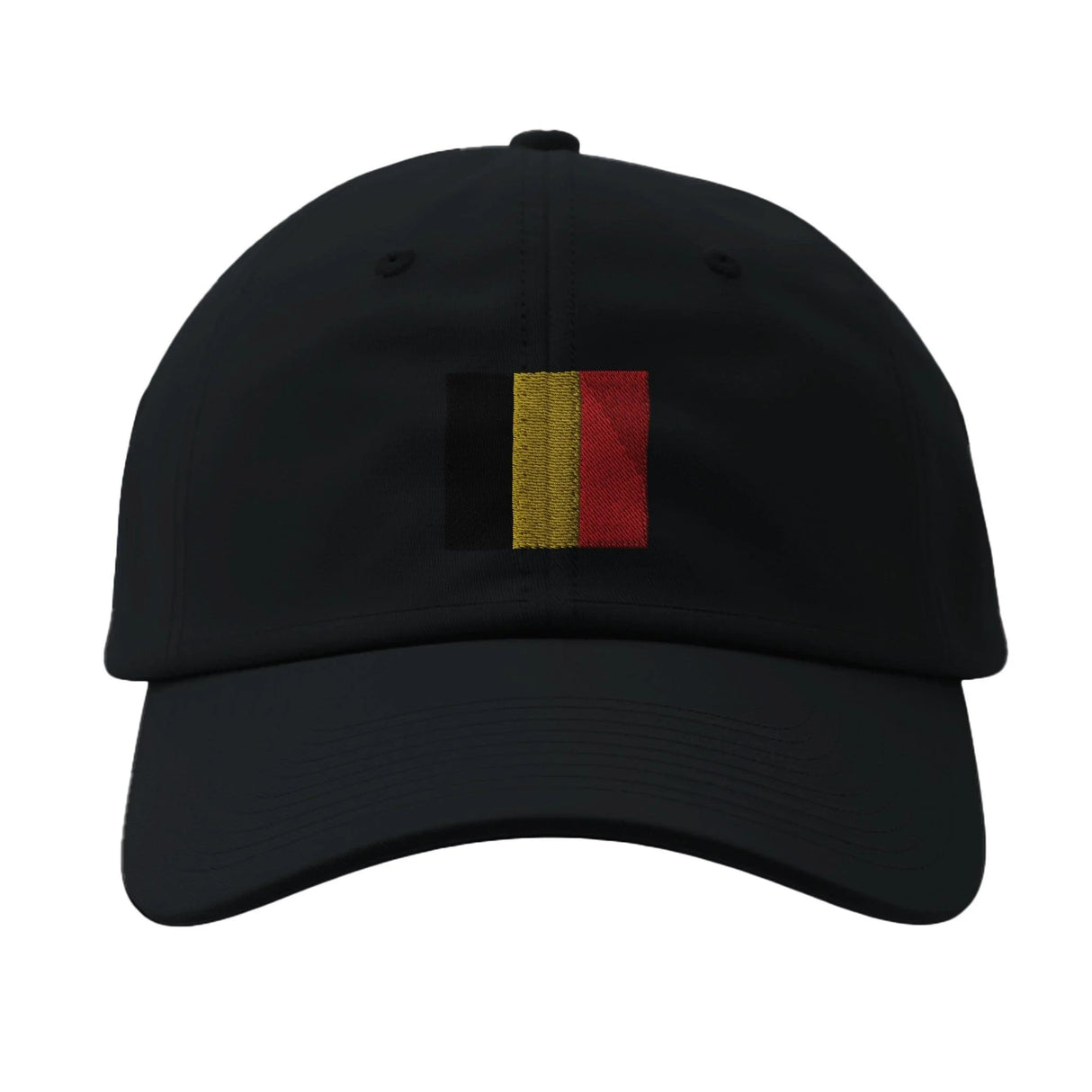 Casquette drapeau belgique coton brodée design épuré