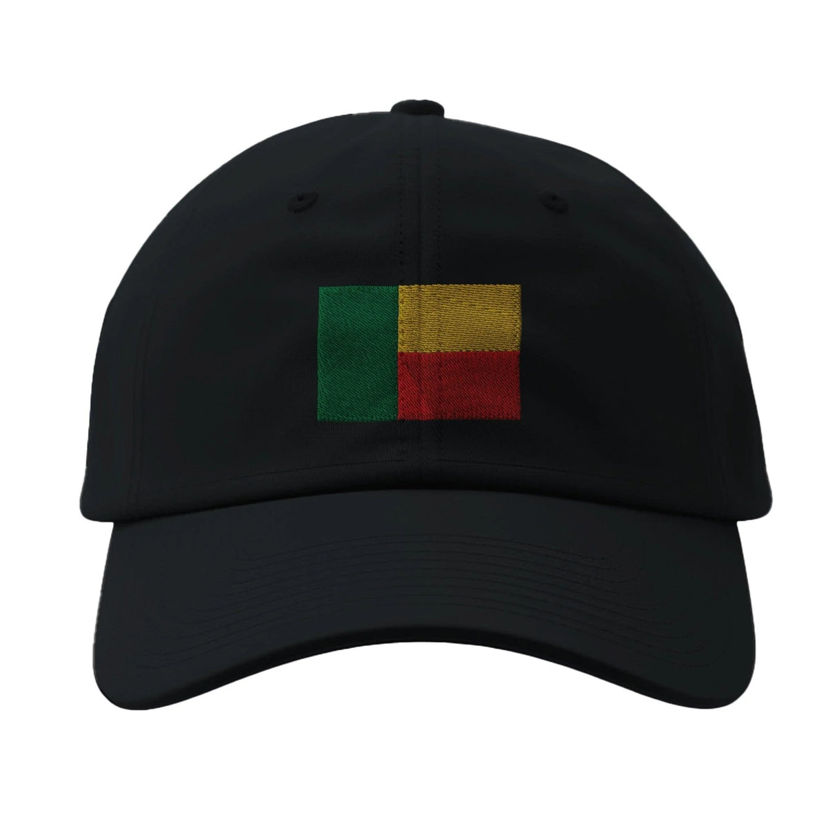 Casquette drapeau bénin coton brodée aux couleurs vives