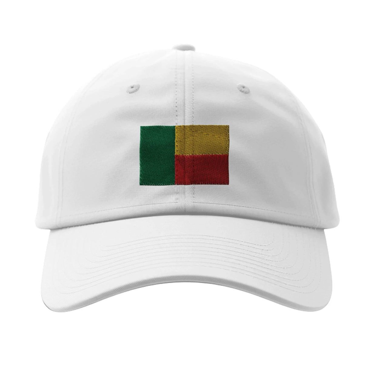 Casquette drapeau bénin coton brodée aux couleurs vives