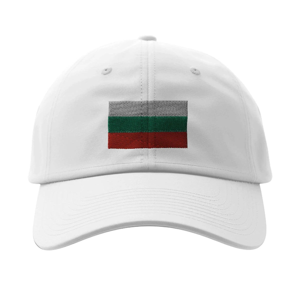 Casquette drapeau bulgarie coton broderie usage extérieur