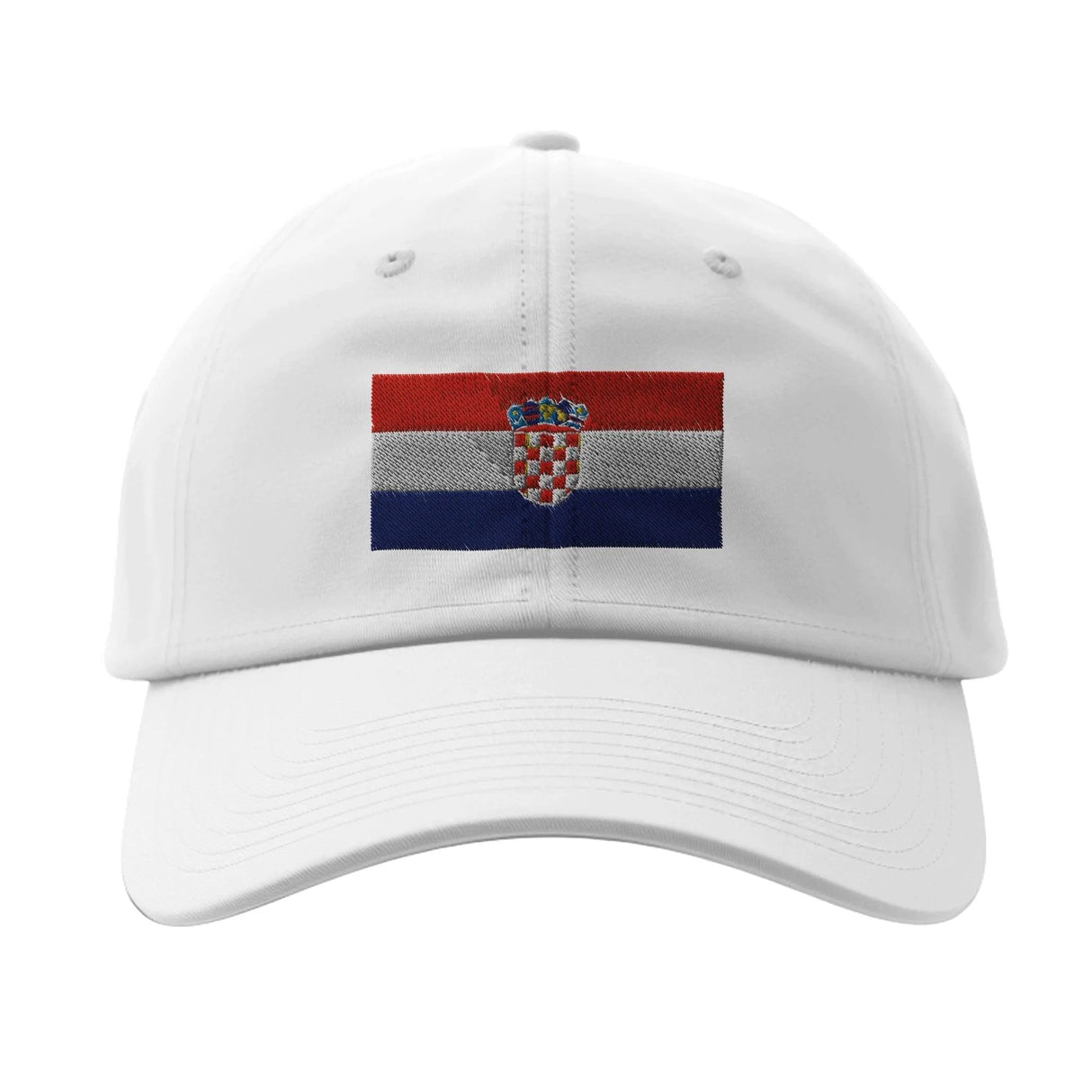 Casquette drapeau croatie coton brodée confortable couleurs