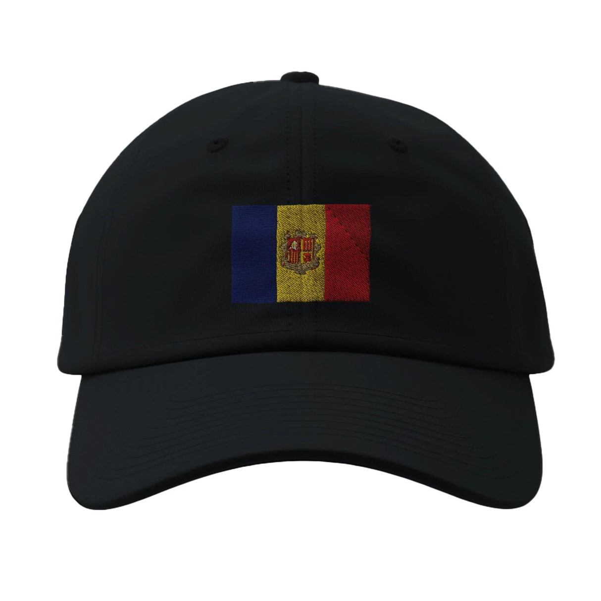 Casquette drapeau d’andorre coton broderie confortable