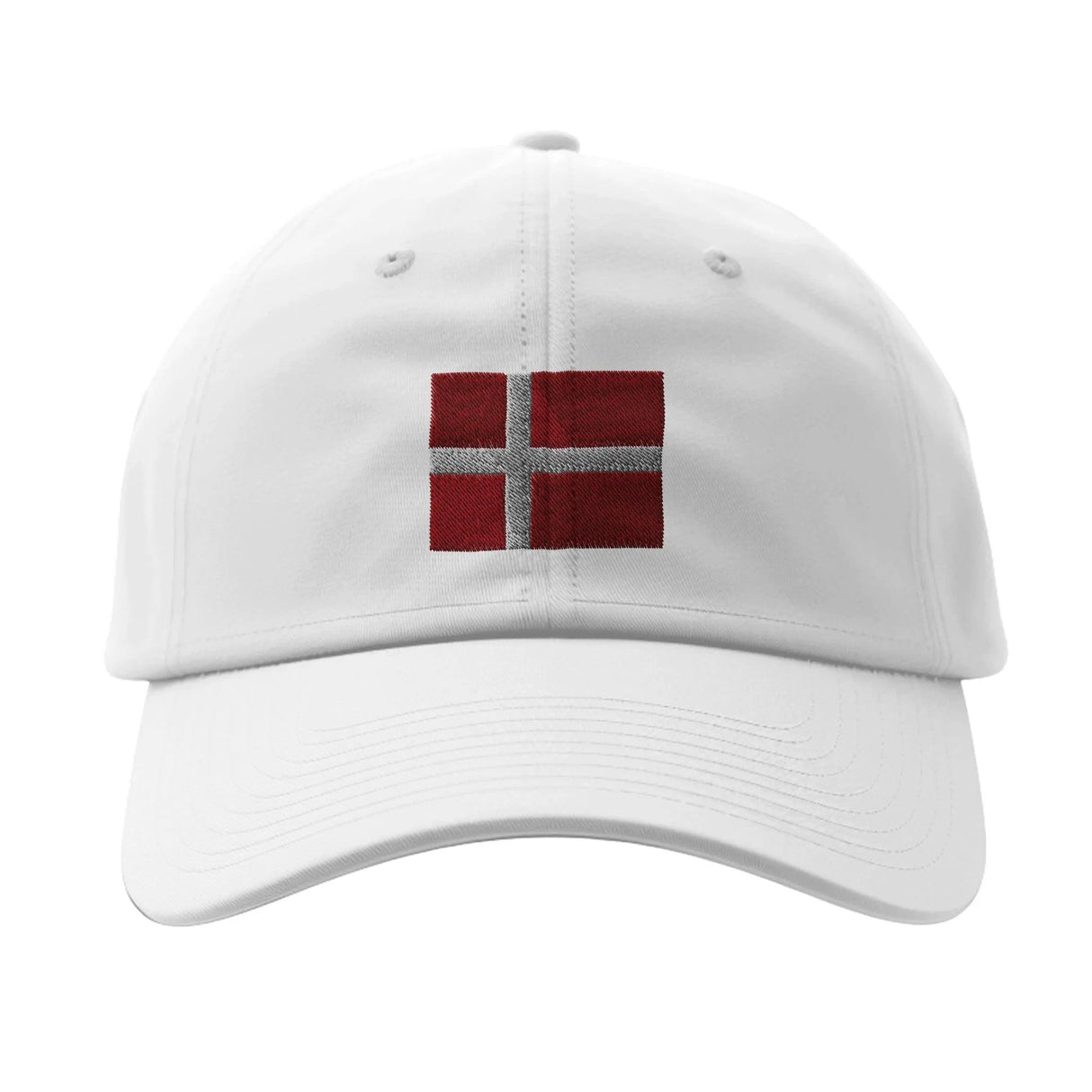 Casquette drapeau danemark coton broderie usage quotidien