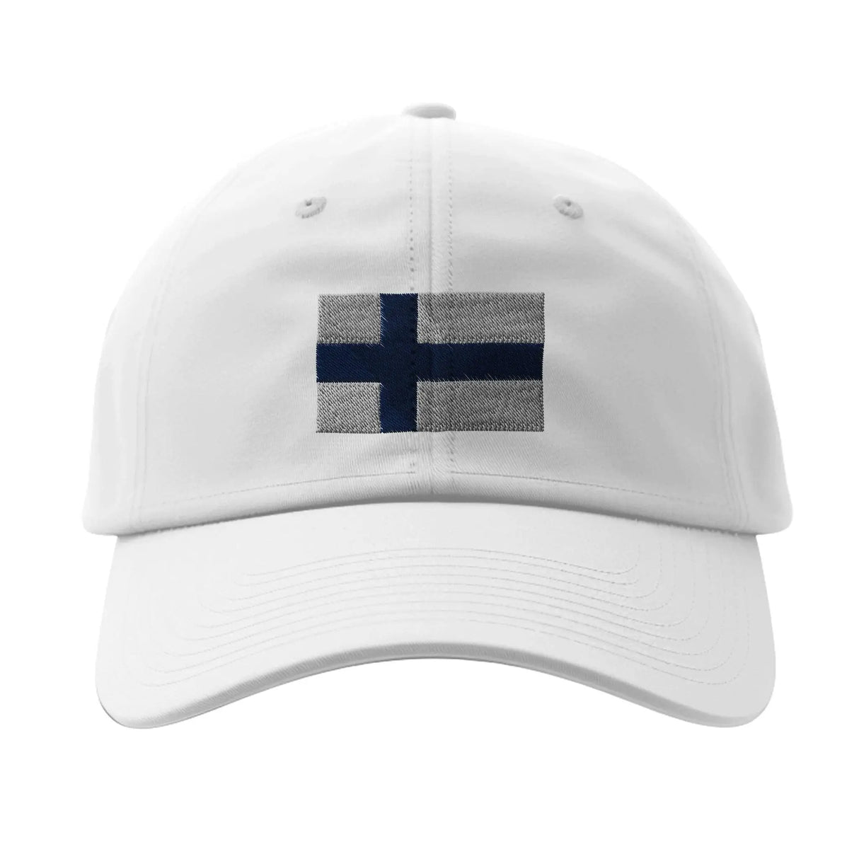 Casquette drapeau finlande coton broderie design épuré