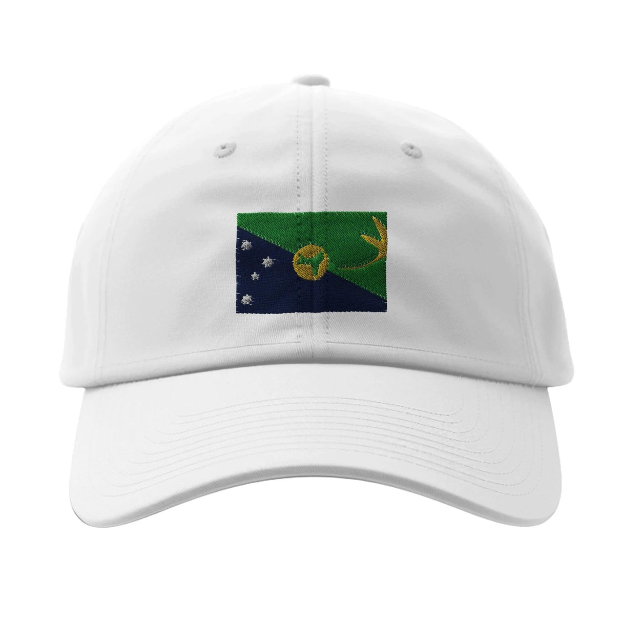 Casquette drapeau île christmas coton broderie durable
