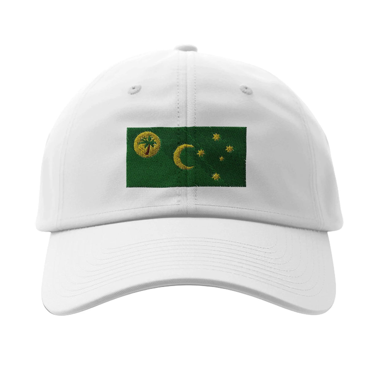 Casquette drapeau îles cocos coton broderie confortable