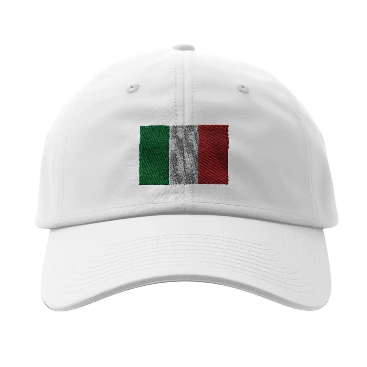 Casquette drapeau italie coton broderie design épuré
