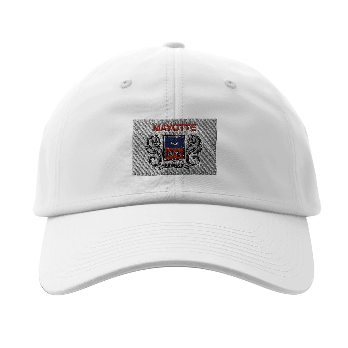Casquette drapeau mayotte coton brodé matériau durable
