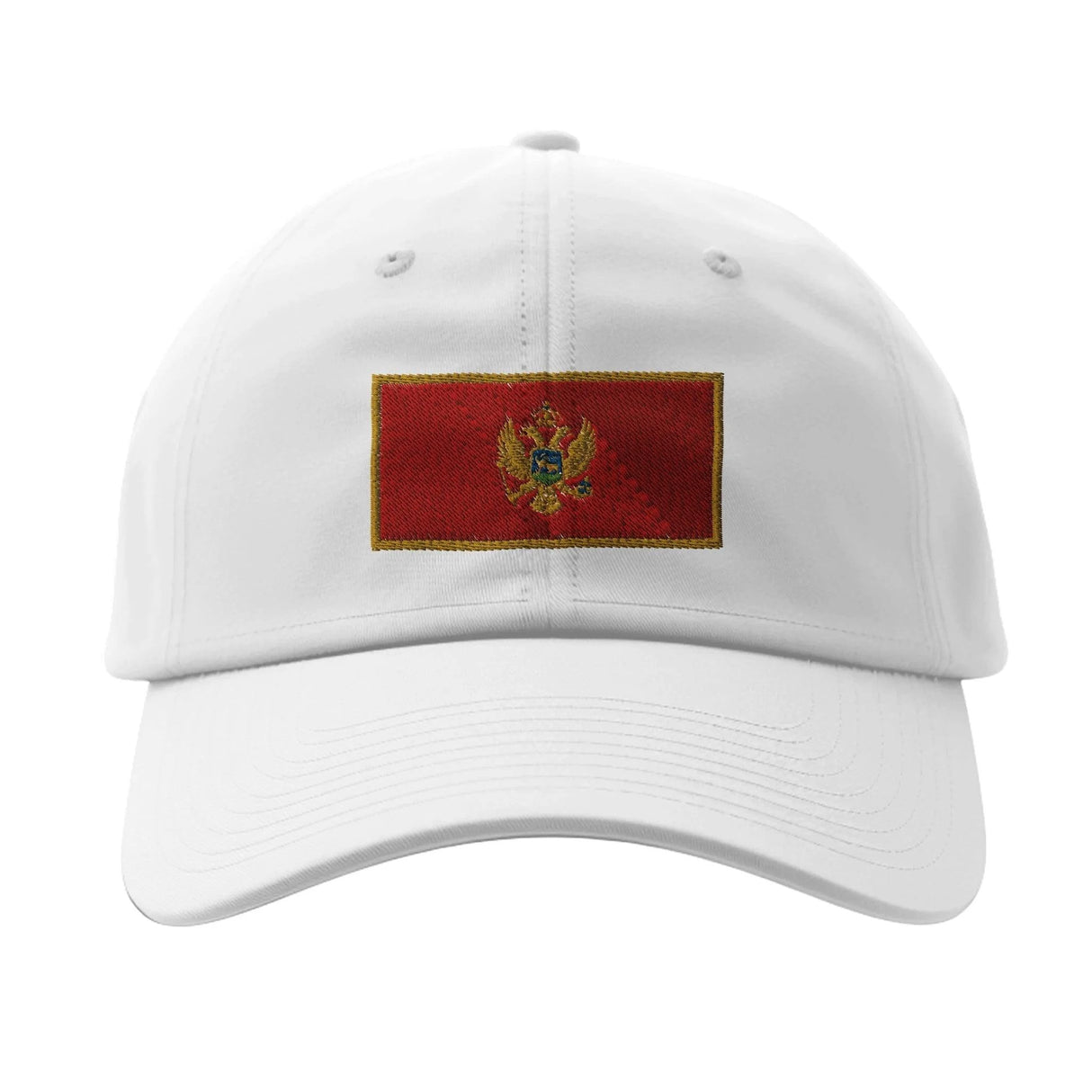 Casquette drapeau monténégro coton broderie confortable