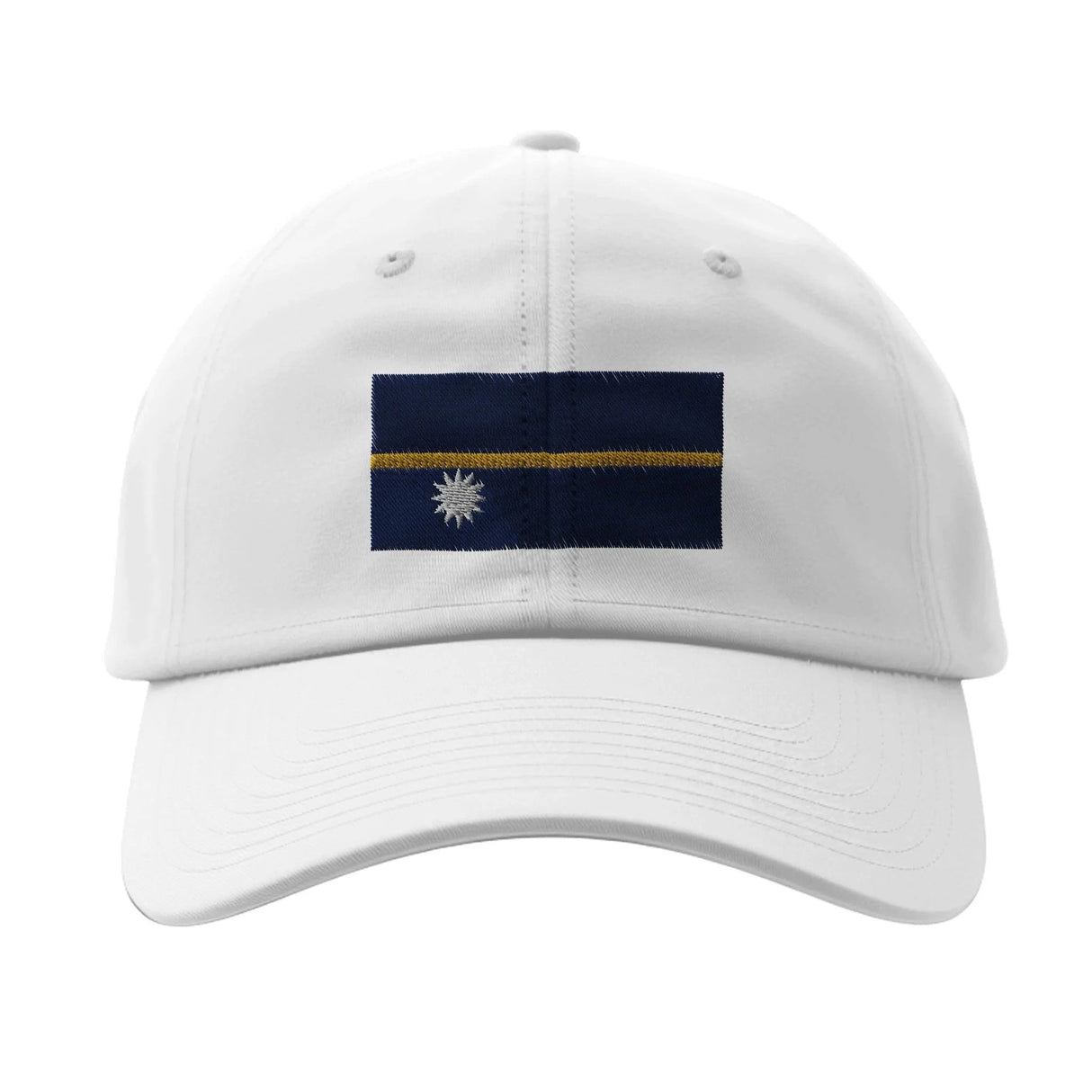 Casquette drapeau nauru coton broderie style épuré