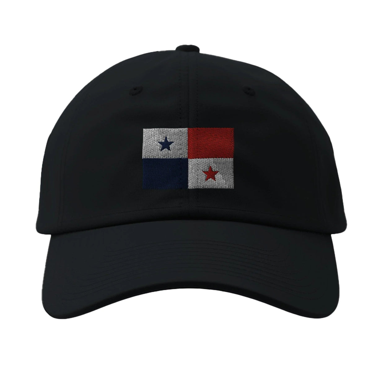 Casquette drapeau panama coton brodée design épuré