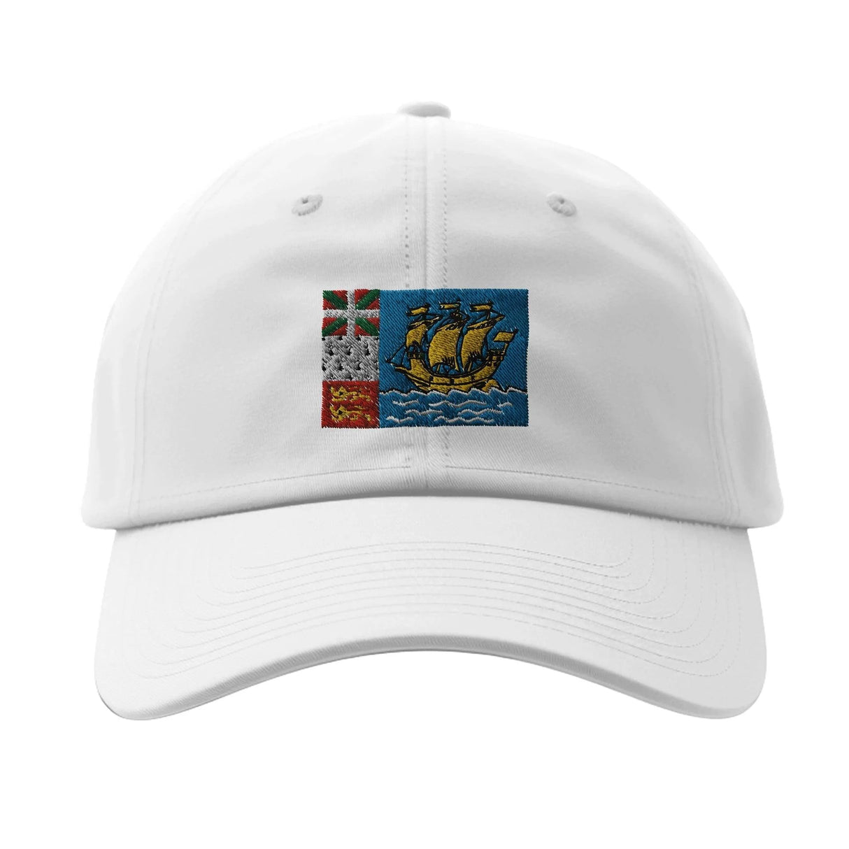 Casquette drapeau saint-pierre-et-miquelon coton brodée