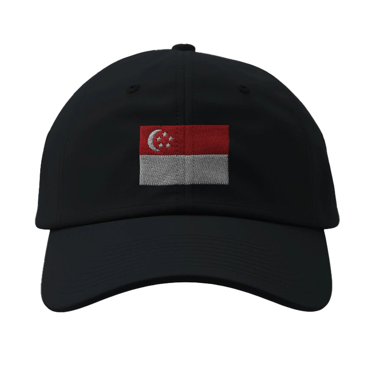 Casquette drapeau singapour coton broderie confortable