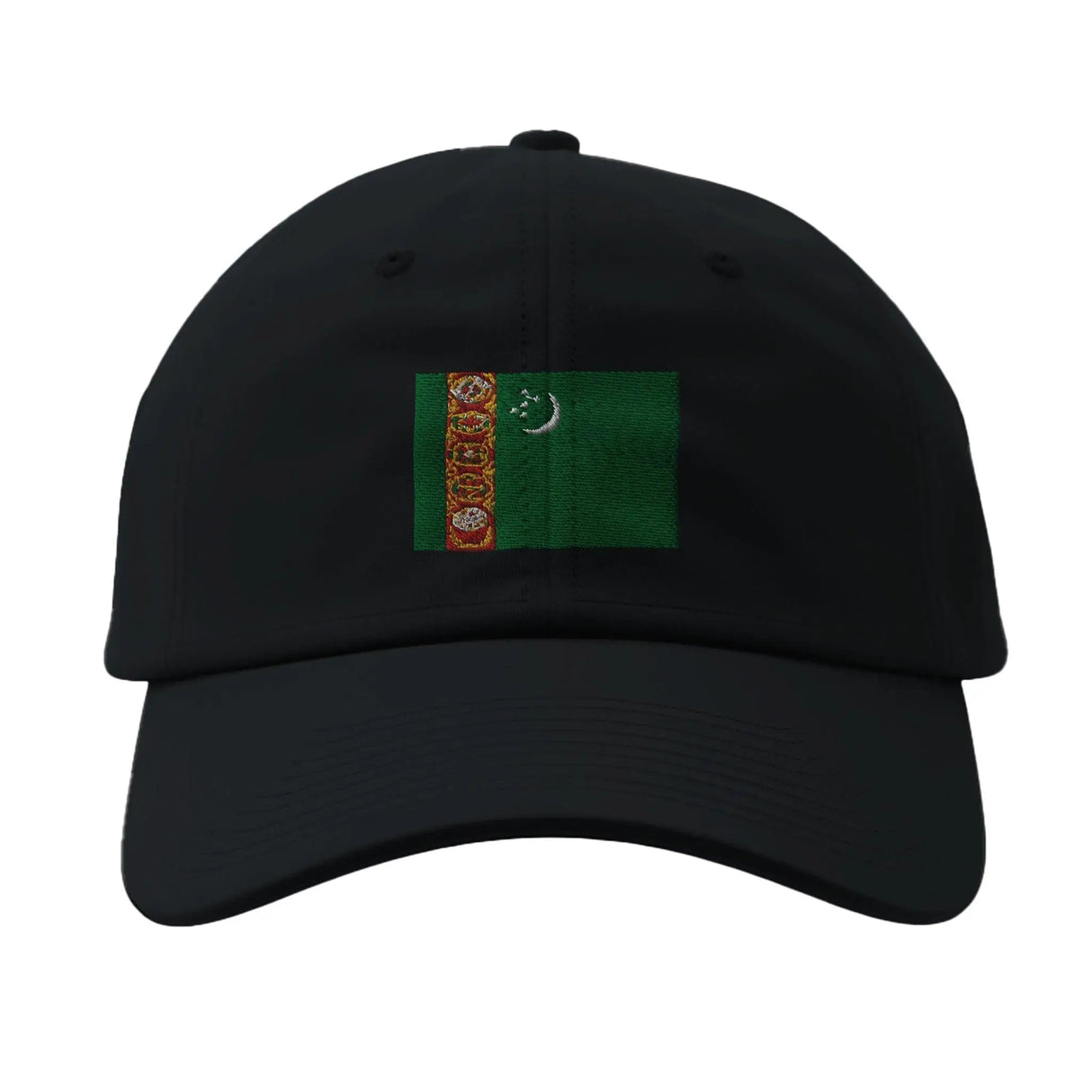 Casquette drapeau turkménistan coton brodé matière durable
