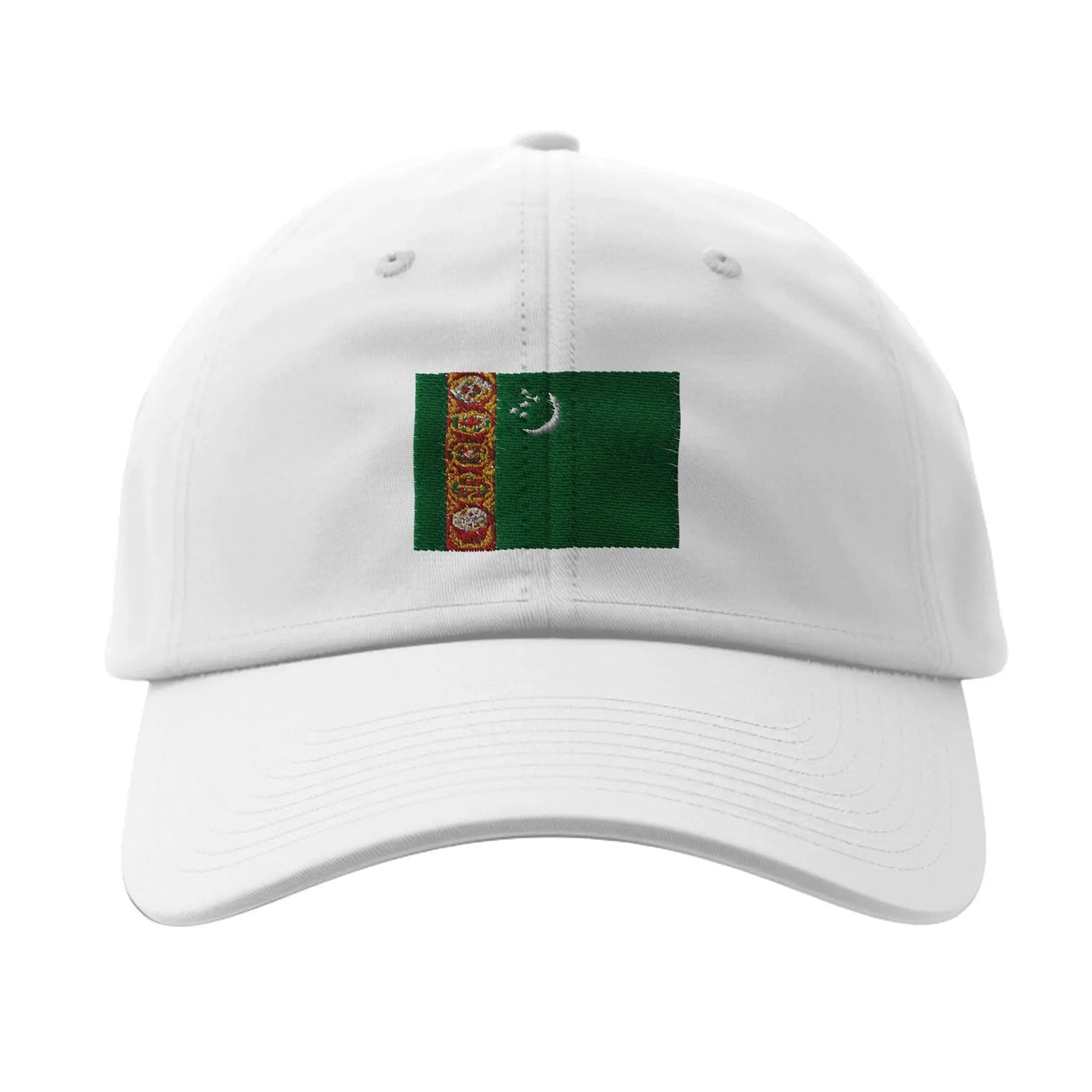 Casquette drapeau turkménistan coton brodé matière durable