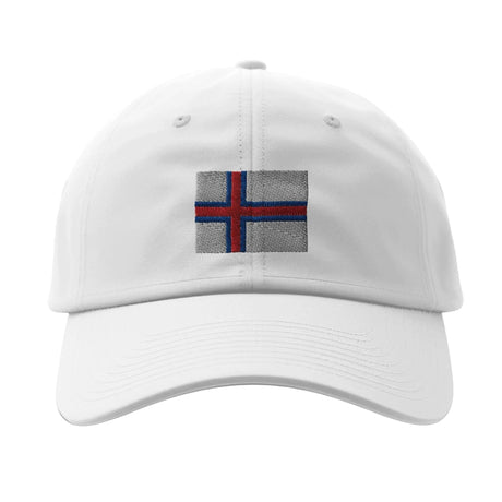 Casquette îles féroé coton brodée motif drapeau durable