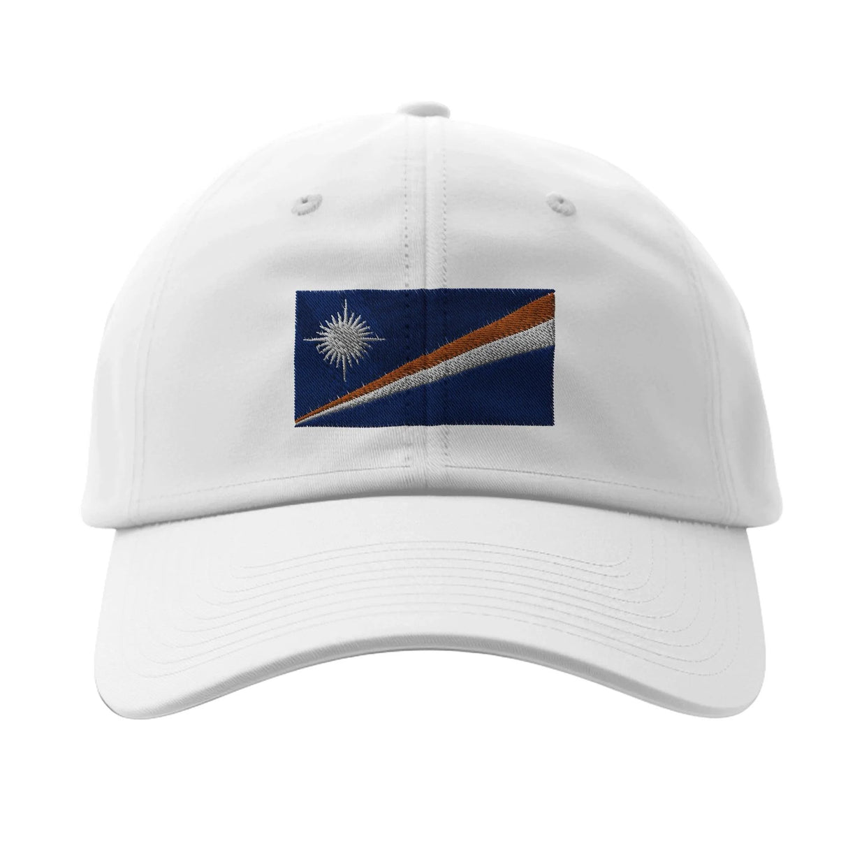 Casquette îles marshall coton brodée au design épuré