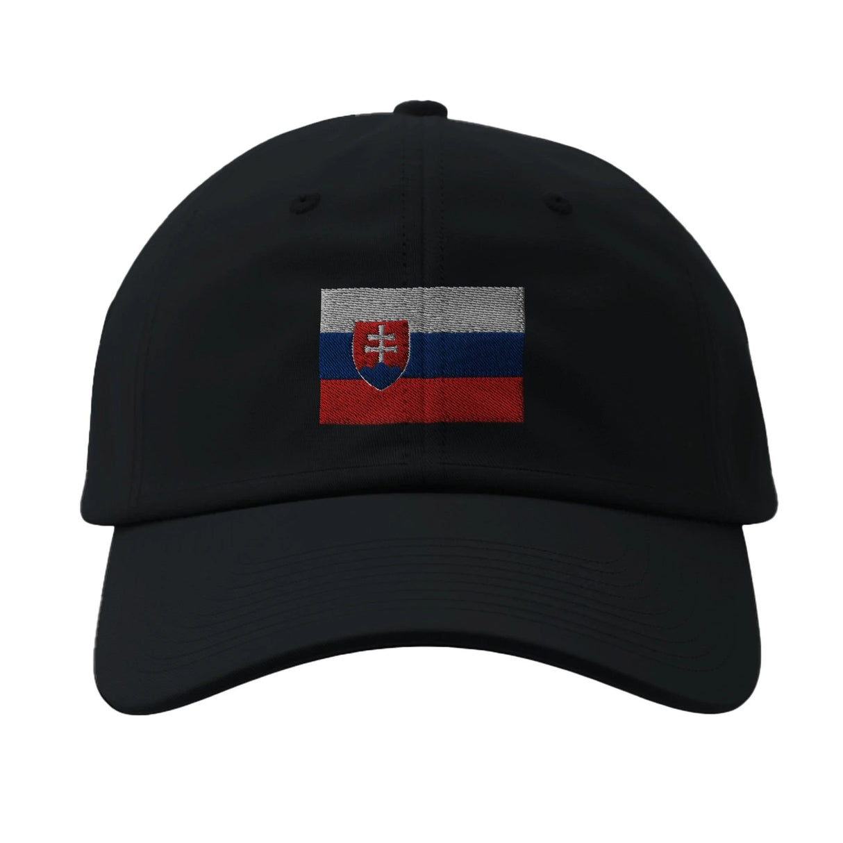 Casquette slovaquie coton brodée drapeau couleur