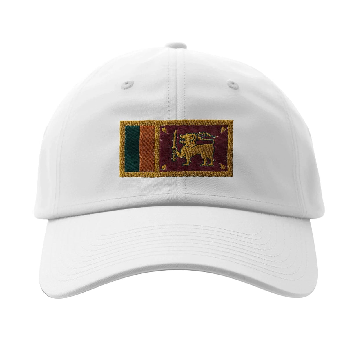 Casquette sri lanka coton brodée couleurs drapeau