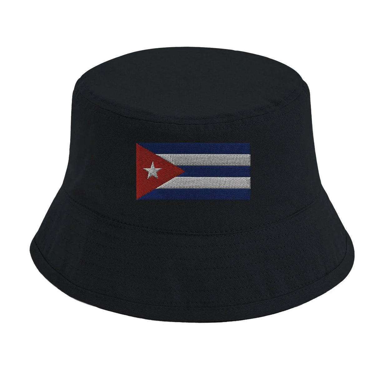 Chapeau bob cuba brodé coton aux couleurs du drapeau