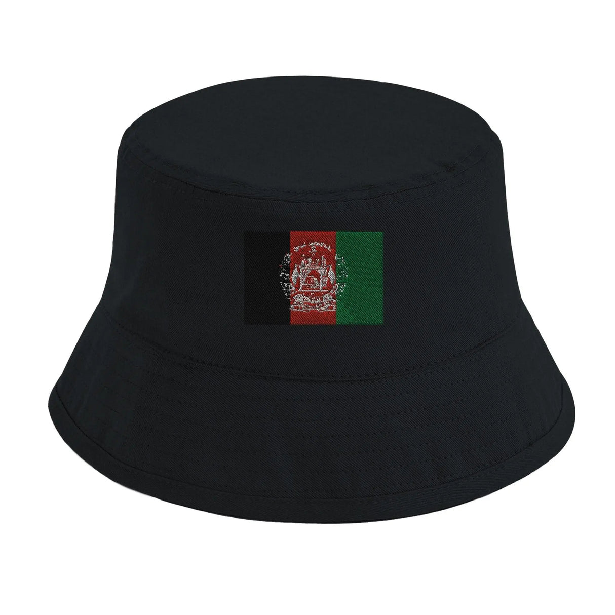 Chapeau bob drapeau afghanistan coton brodé respirant