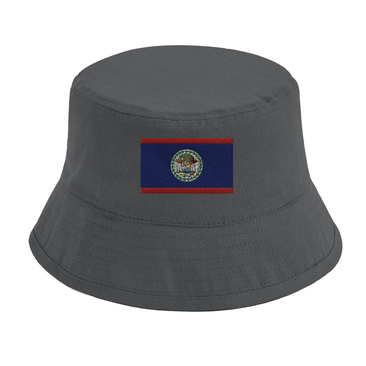Chapeau bob drapeau belize coton brodé excellente respirabilité