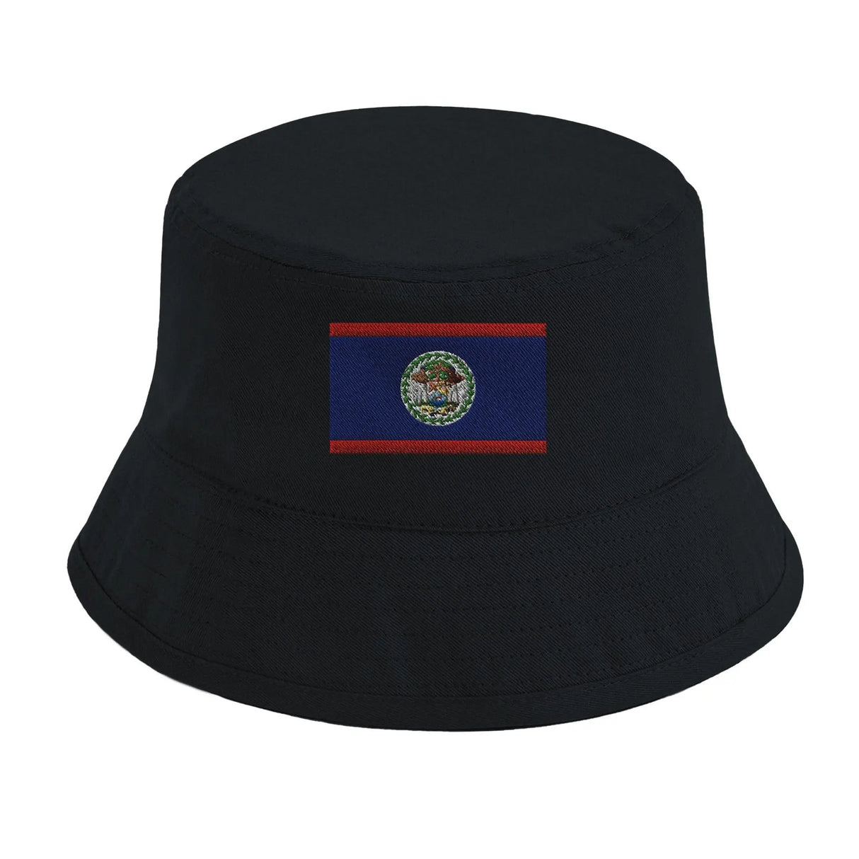 Chapeau bob drapeau belize coton brodé excellente respirabilité