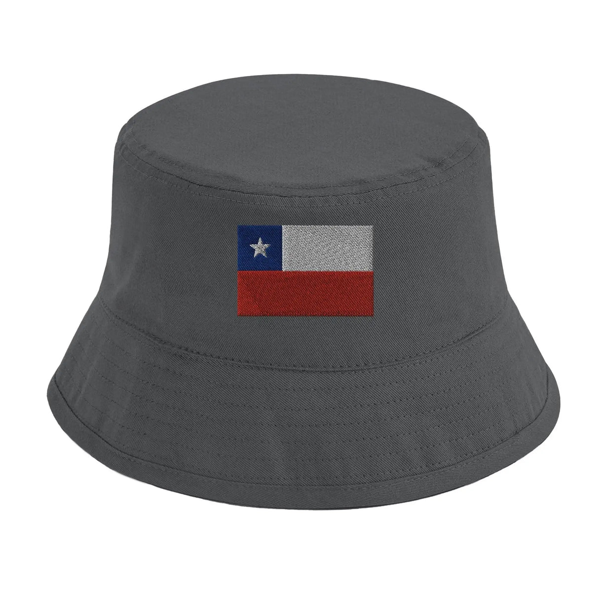 Chapeau bob drapeau chili coton brodé excellente respirabilité
