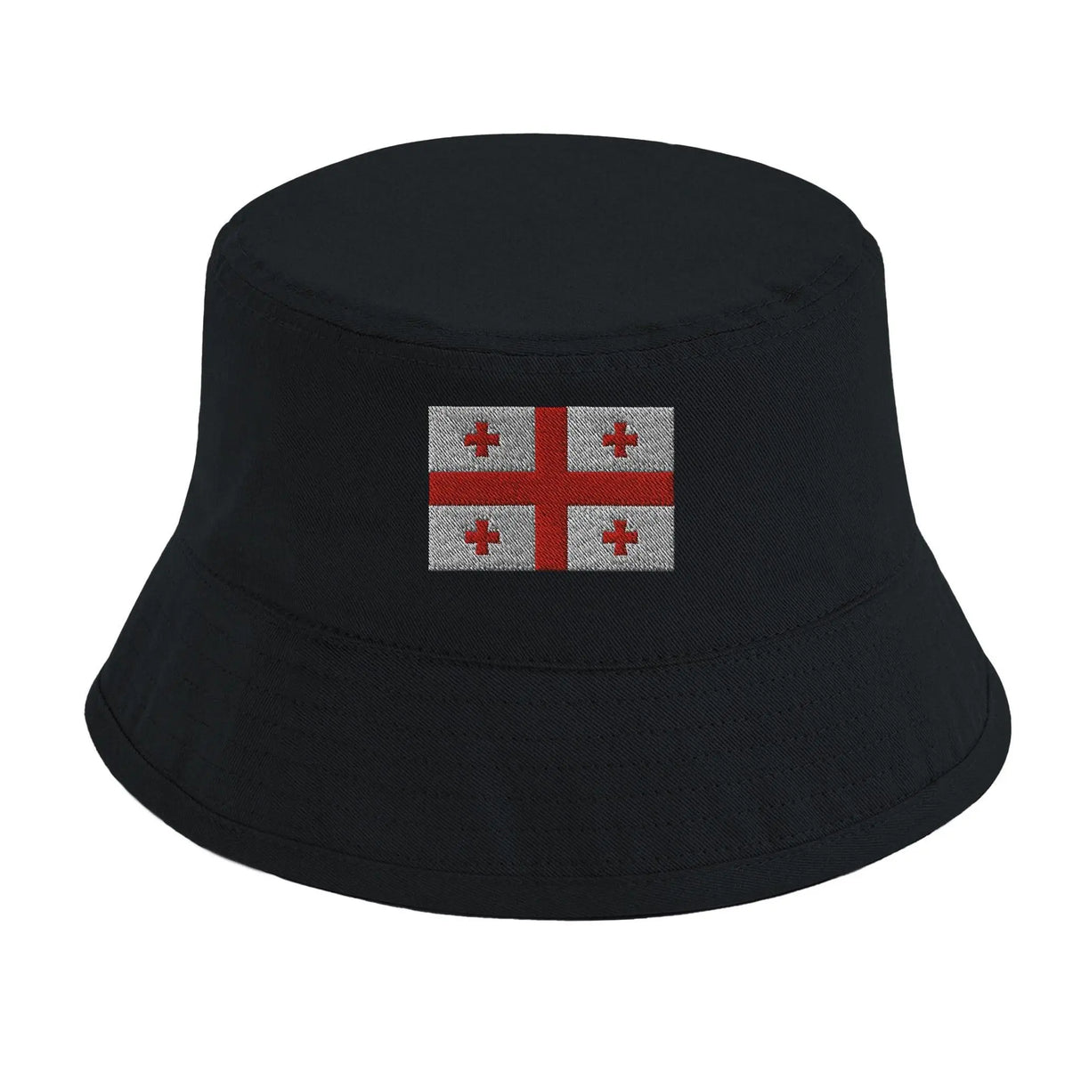 Chapeau bob drapeau géorgie brodé coton excellente respirabilité