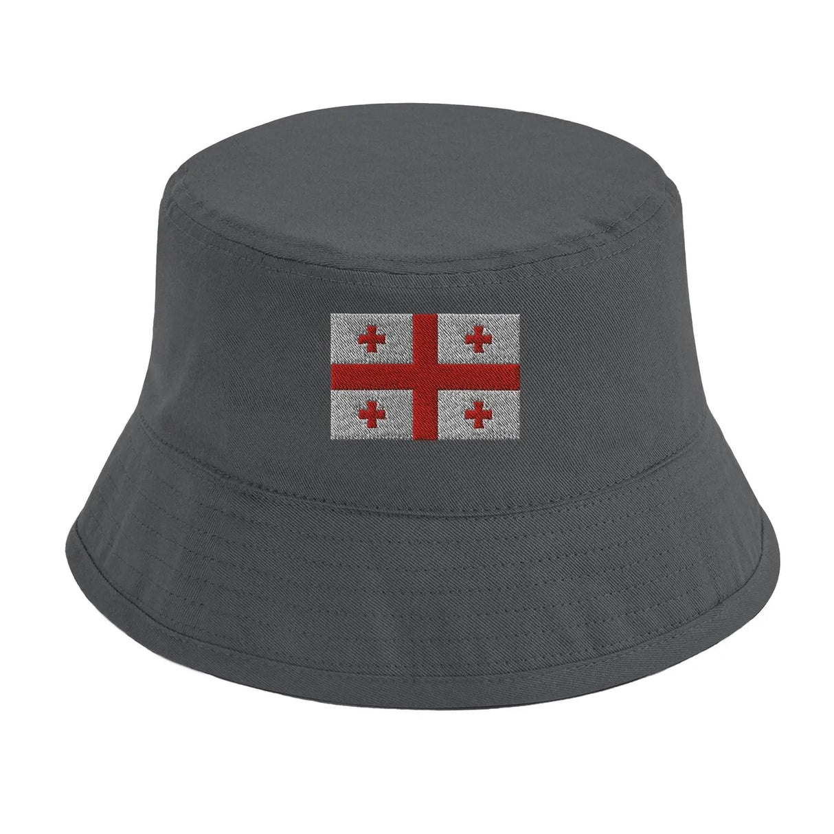 Chapeau bob drapeau géorgie brodé coton excellente respirabilité