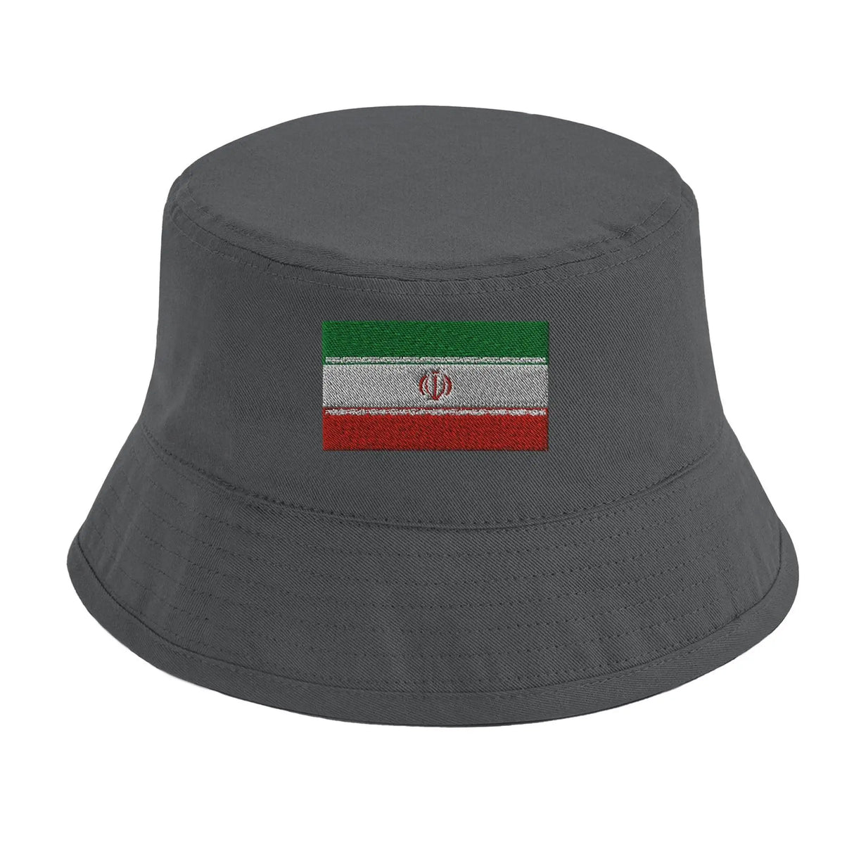 Chapeau bob drapeau iran coton brodé excellente respirabilité
