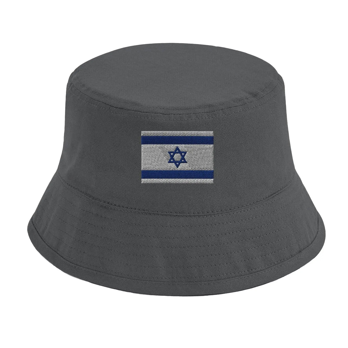 Chapeau bob drapeau israël brodé coton léger respirant
