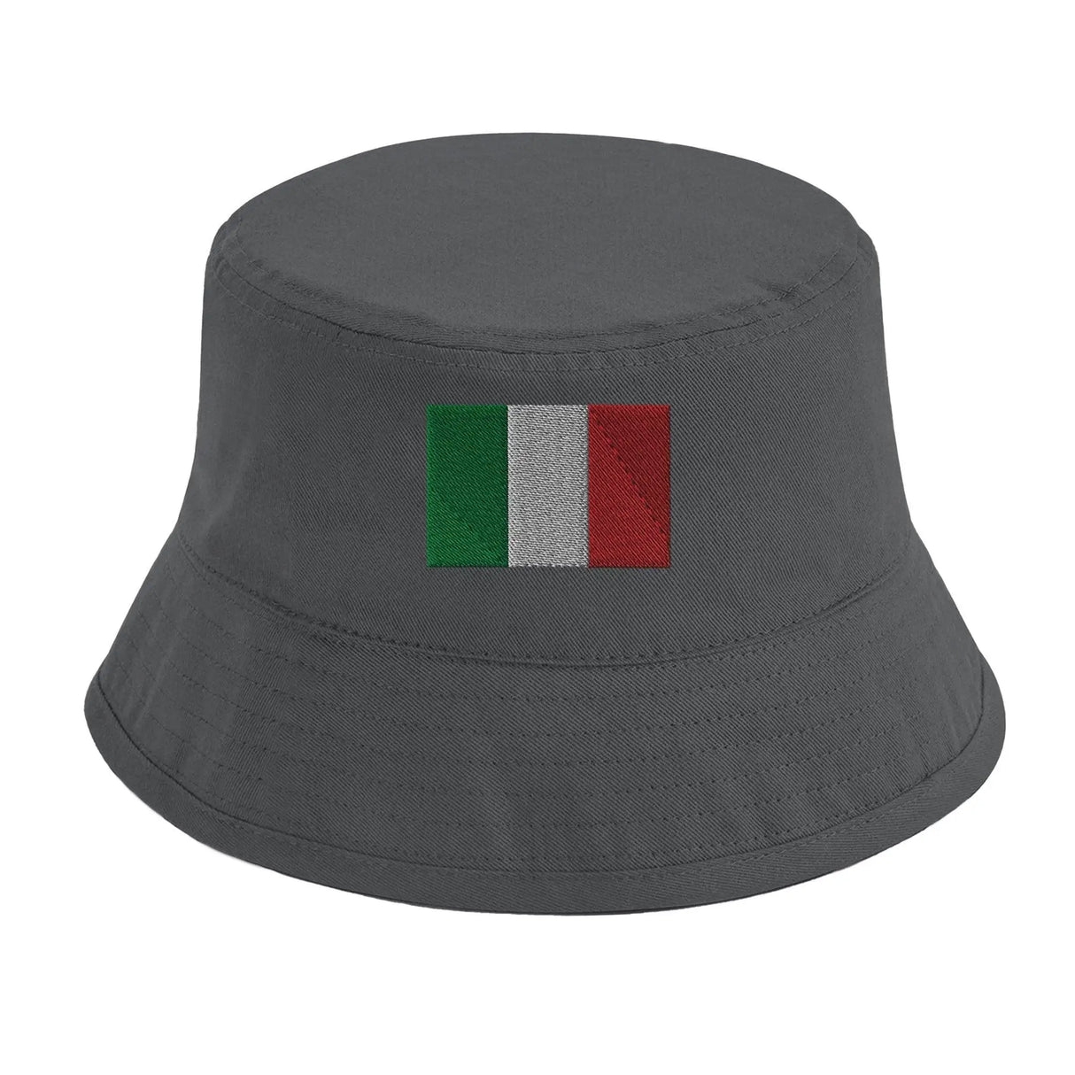 Chapeau bob drapeau italie coton brodé excellente respirabilité