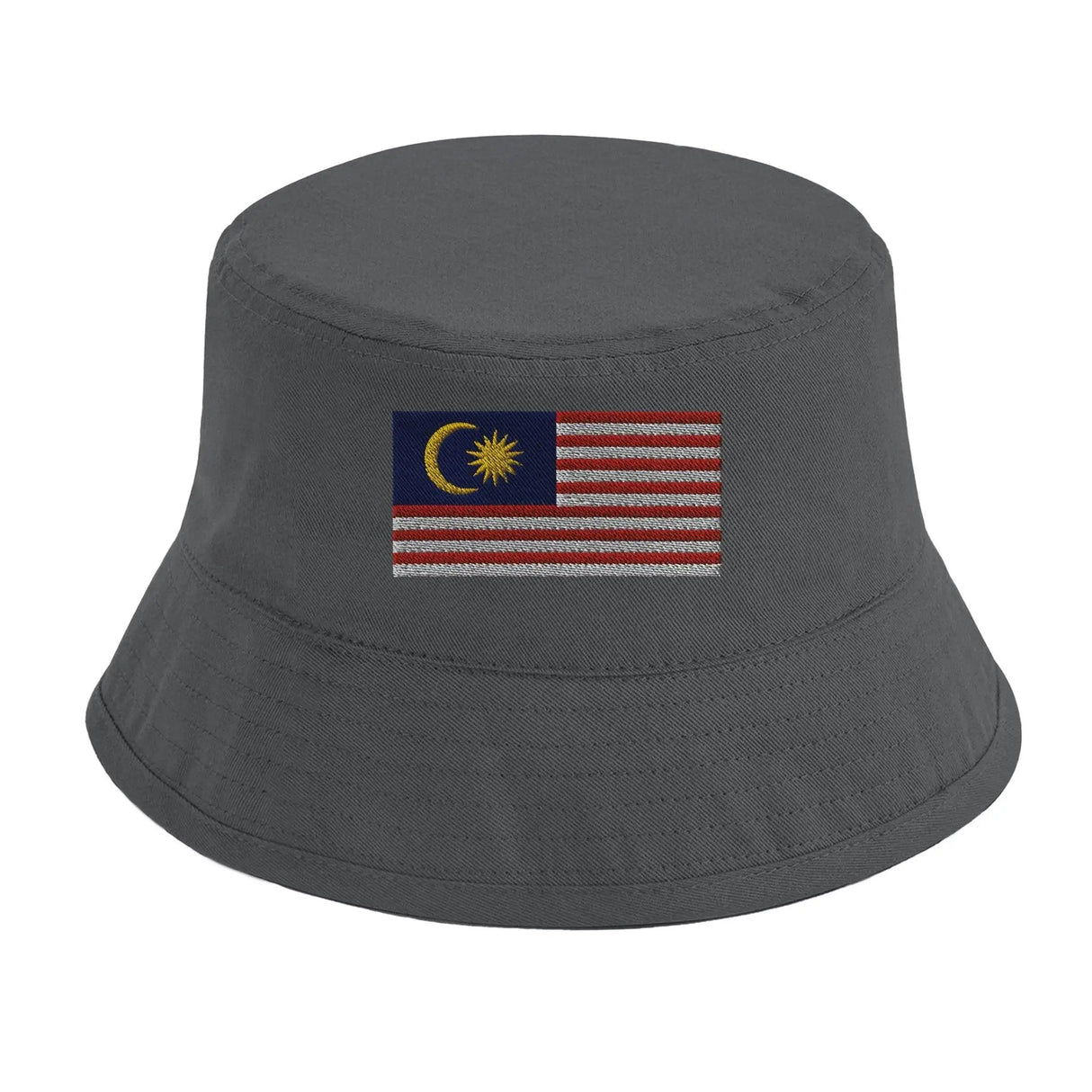 Chapeau bob drapeau malaisie coton brodé excellente respirabilité