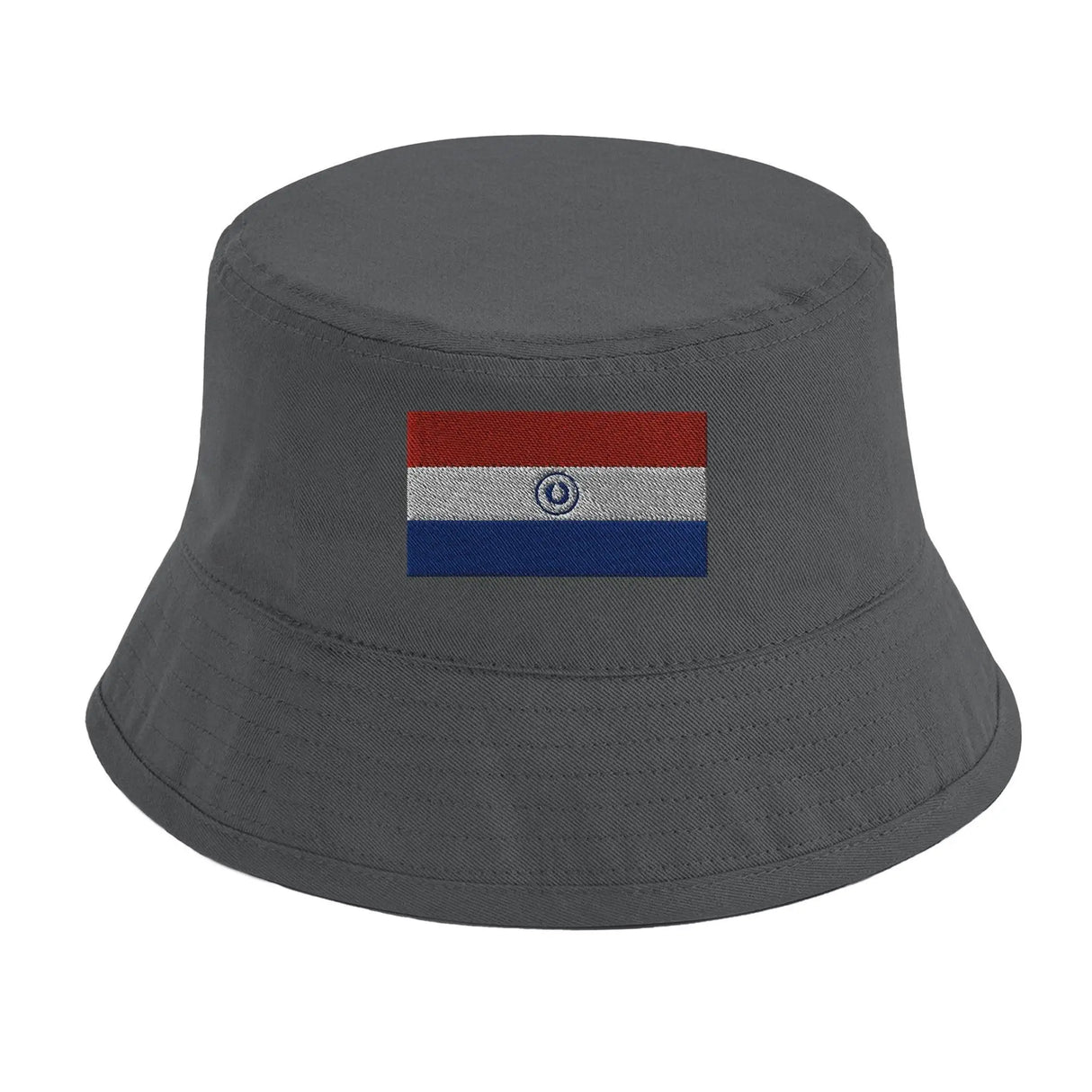 Chapeau bob drapeau paraguay coton brodé léger tendance