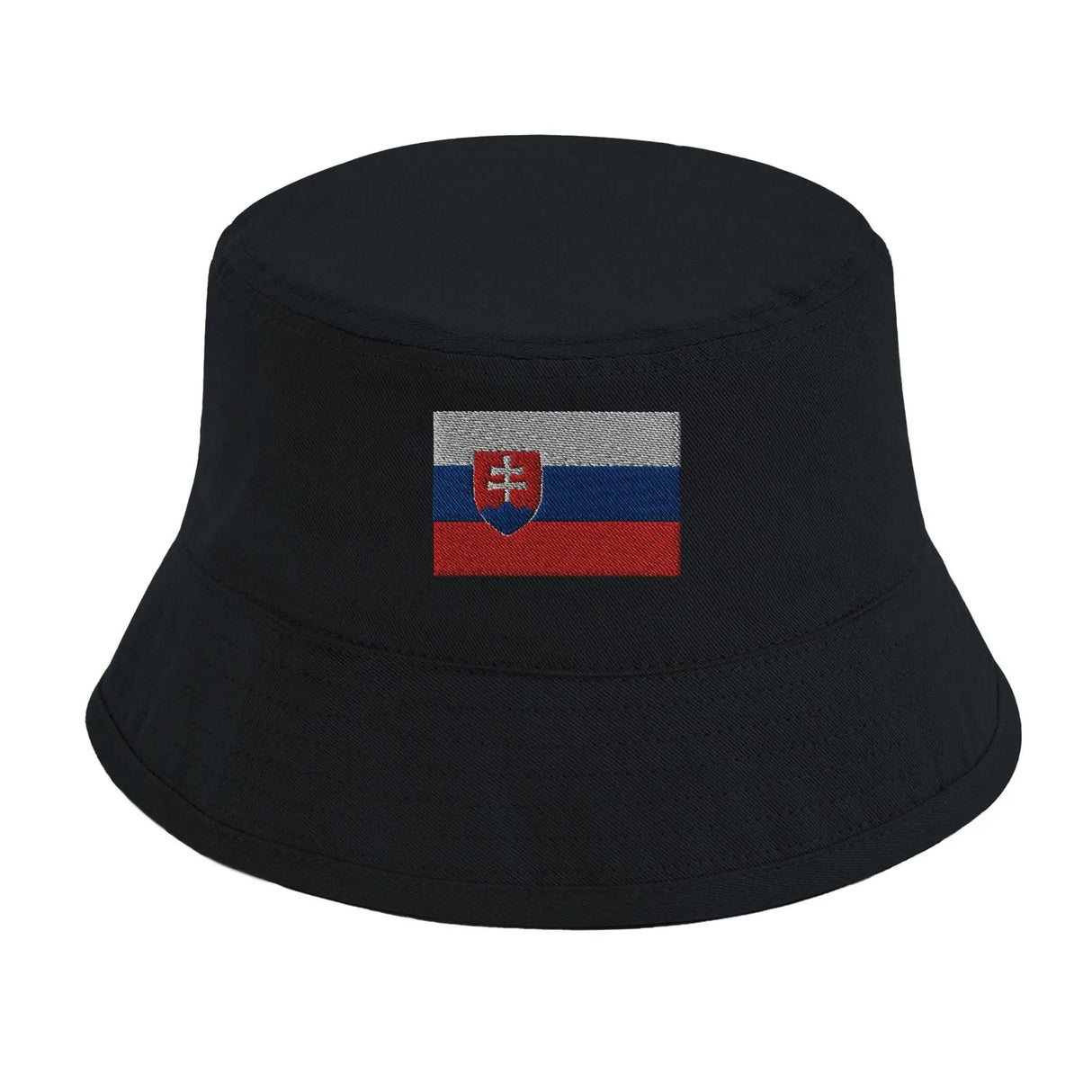 Chapeau bob drapeau slovaquie coton brodé respirant