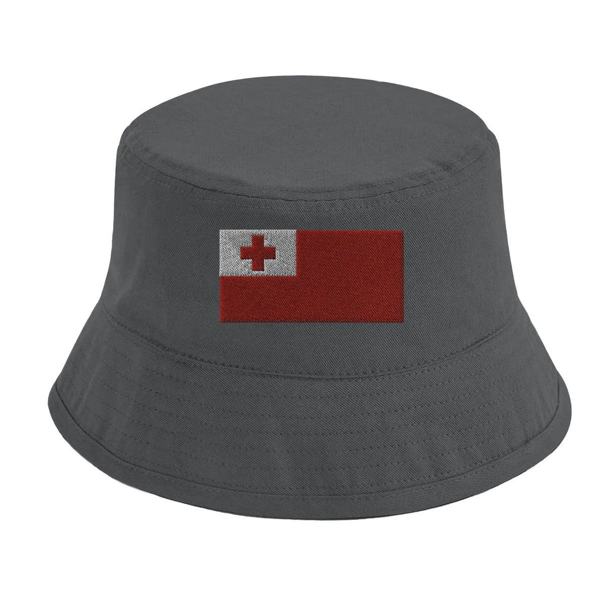 Chapeau bob drapeau tonga coton brodé léger et tendance