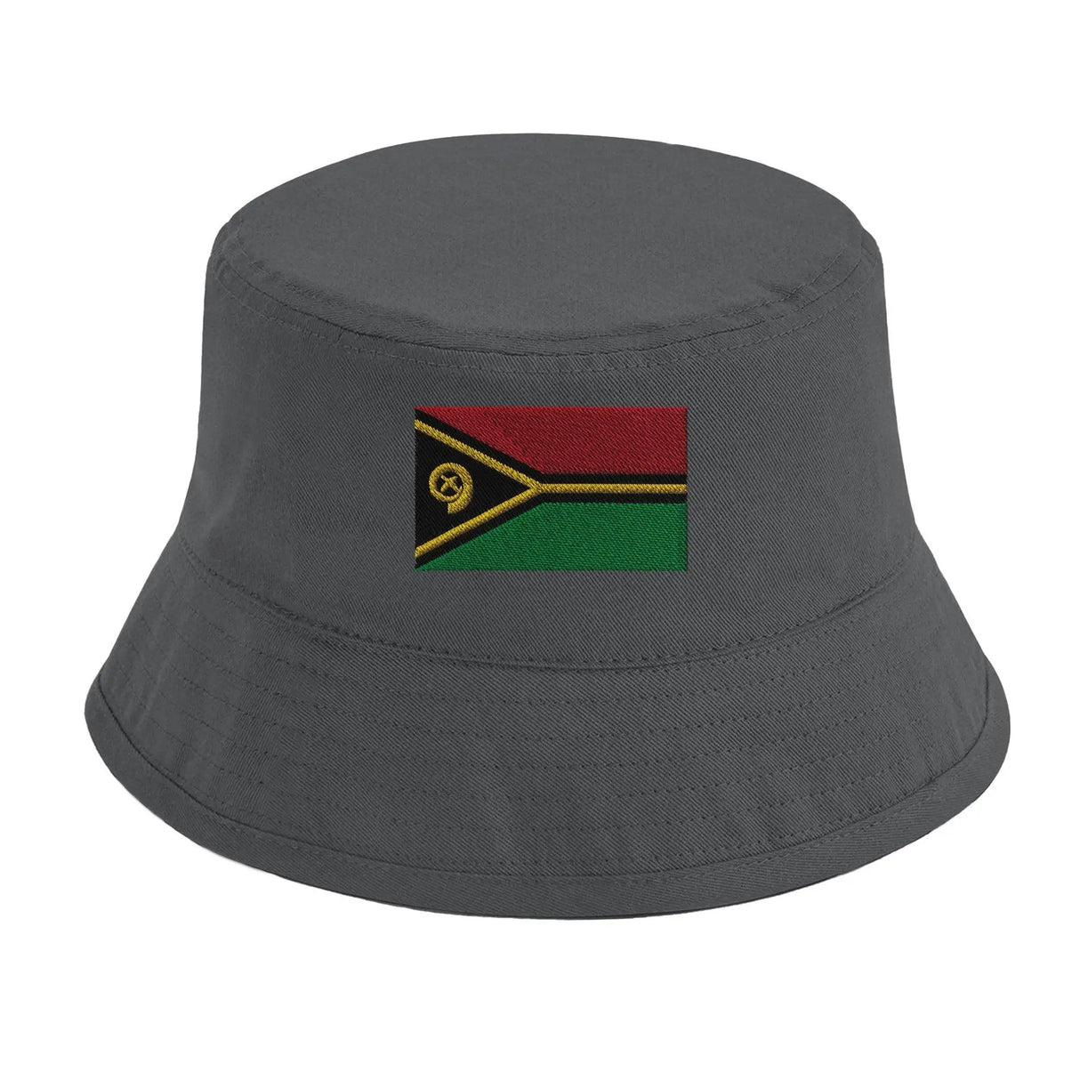 Chapeau bob drapeau vanuatu coton brodé léger tendance